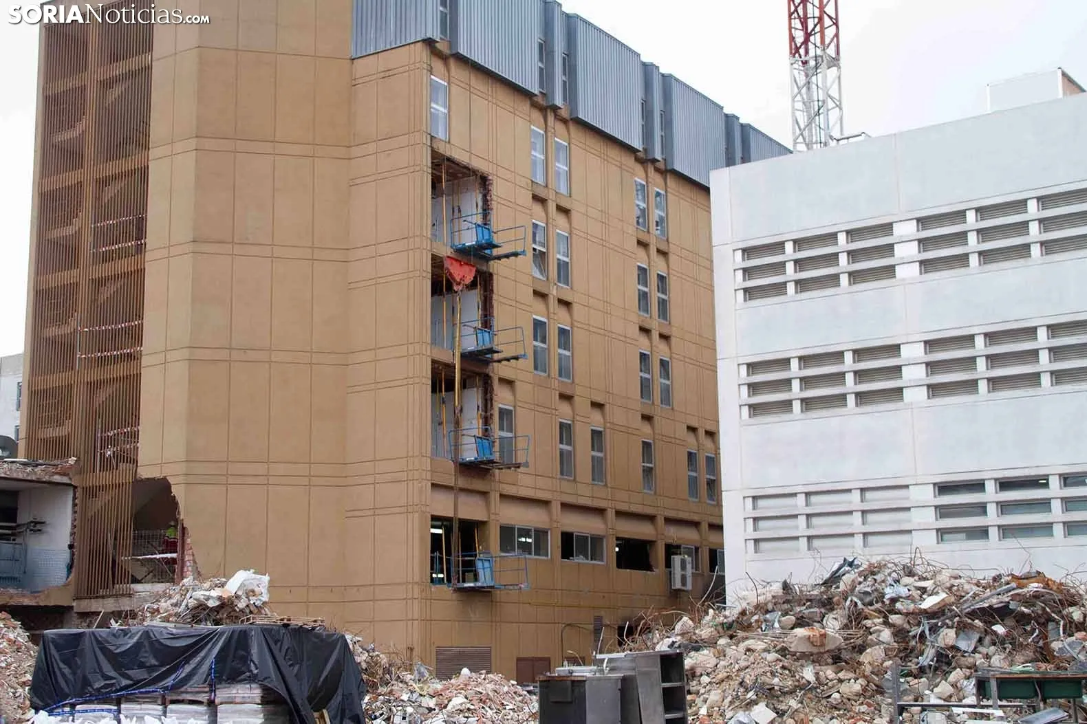 La ejecución de las obras de la radioterapia se alargarán 16 meses. Evelyn Amaguaya.