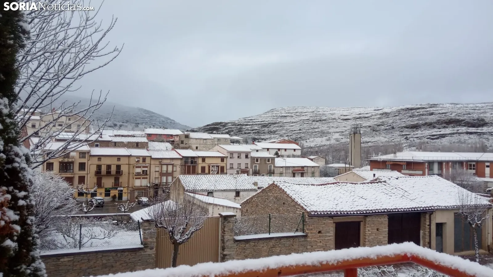 La nieve en San Pedro Manrique/ Guillermo Sierra Iglesias.