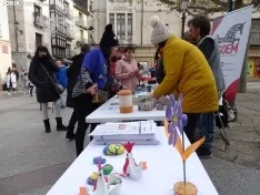 Una imagen de la concentración para la lectura del manifiesto y mesas informativas. /SN
