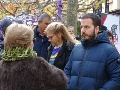 Una imagen de la concentración para la lectura del manifiesto y mesas informativas. /SN