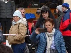 Una imagen de la concentración para la lectura del manifiesto y mesas informativas. /SN