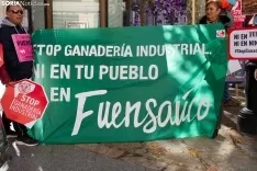 Manifestación STOP Ganadería Industrial. /EAR.