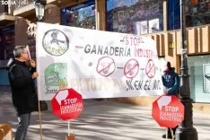 Manifestación STOP Ganadería Industrial. /EAR.