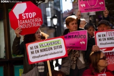 Manifestación STOP Ganadería Industrial. /EAR.