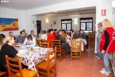 Refugiados ucranianos en el albergue de El Burgo de Osma. /María Ferreranos