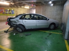 Foto 4 - Imágenes: aparatoso accidente en un céntrico parking de Soria