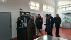 Gonzalo Santonja Gómez, consejero de Cultura, Turismo y Deporte de la Junta de Castilla y León a Ambrona. /SN