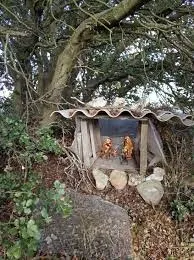 Colocación del belén en Carbonera.