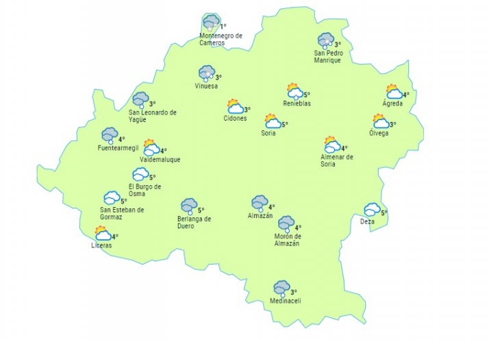 El tiempo en Soria: atentos a posibles nevadas