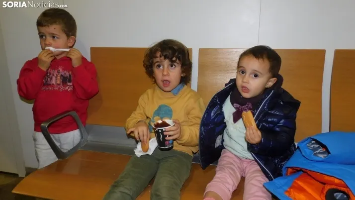 Fotos: una chocolatada pone el broche de oro a la celebraci&oacute;n de Santa B&aacute;rbara en Soria