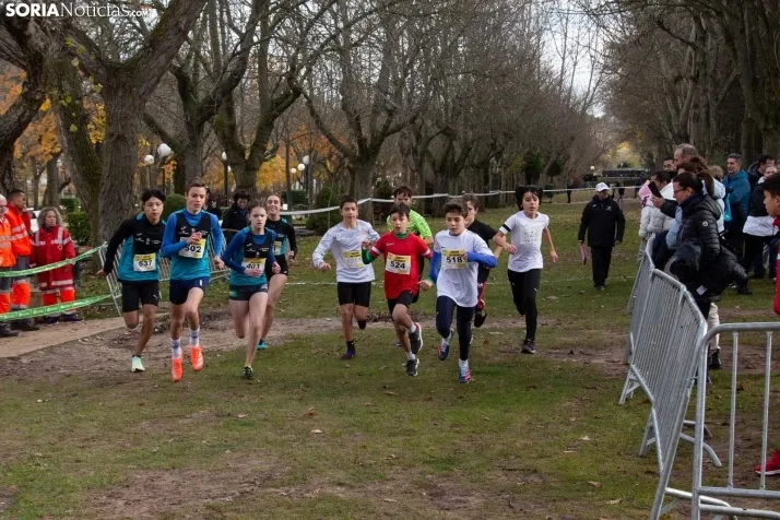 Im&aacute;genes: cientos de escolares en el cross Alameda de Cervantes