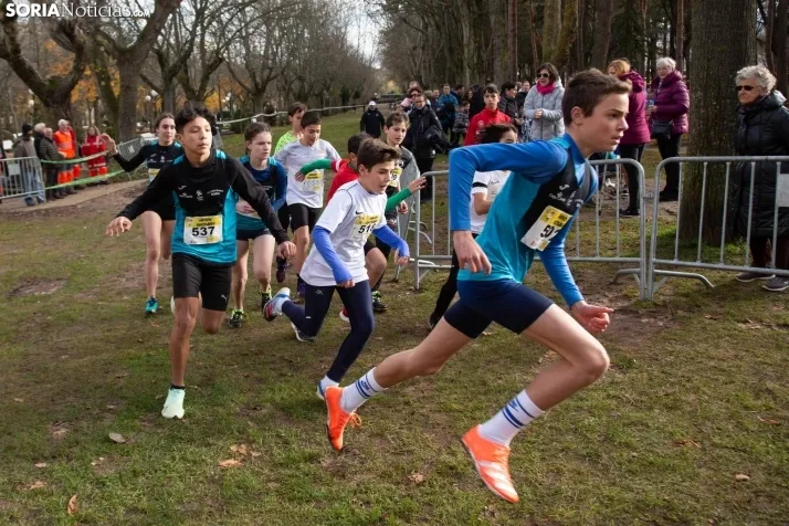 Im&aacute;genes: cientos de escolares en el cross Alameda de Cervantes