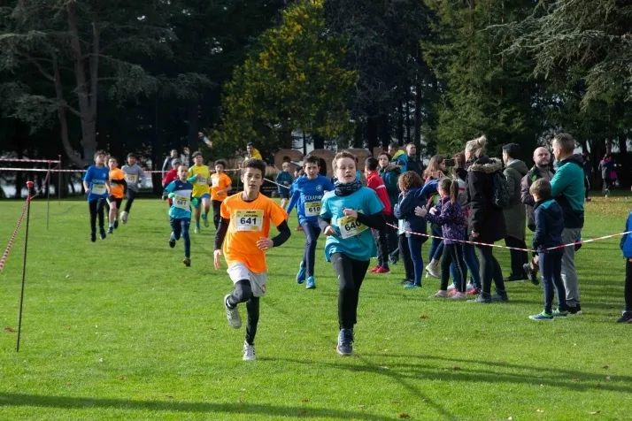 Im&aacute;genes: cientos de escolares en el cross Alameda de Cervantes