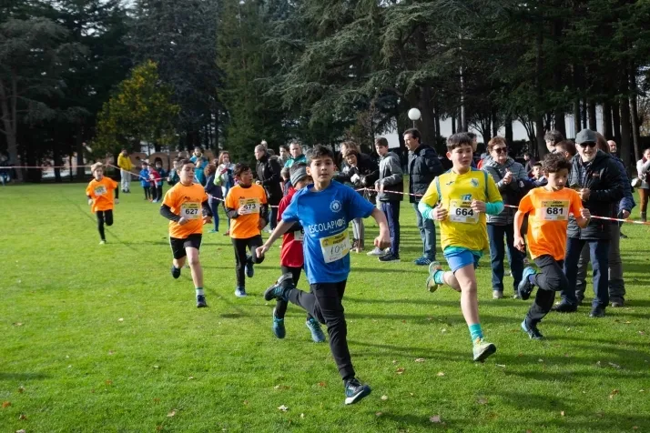 Im&aacute;genes: cientos de escolares en el cross Alameda de Cervantes