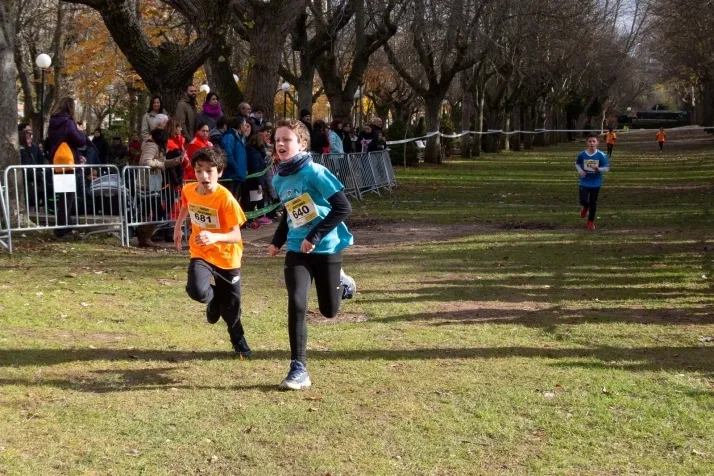 Im&aacute;genes: cientos de escolares en el cross Alameda de Cervantes