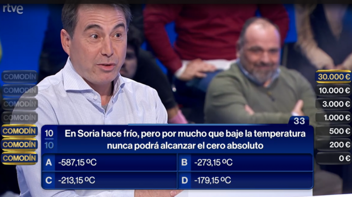 El frío de Soria hace una aparición en el programa de RTVE ‘El comodín’ y decide 30.000&euro;