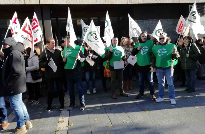 Concentraciones ante las sedes de Justicia de Castilla y León para rechazar el nuevo modelo organizativo 