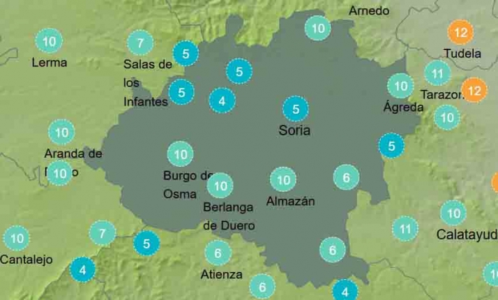 El tiempo en Soria: Suaves temperaturas