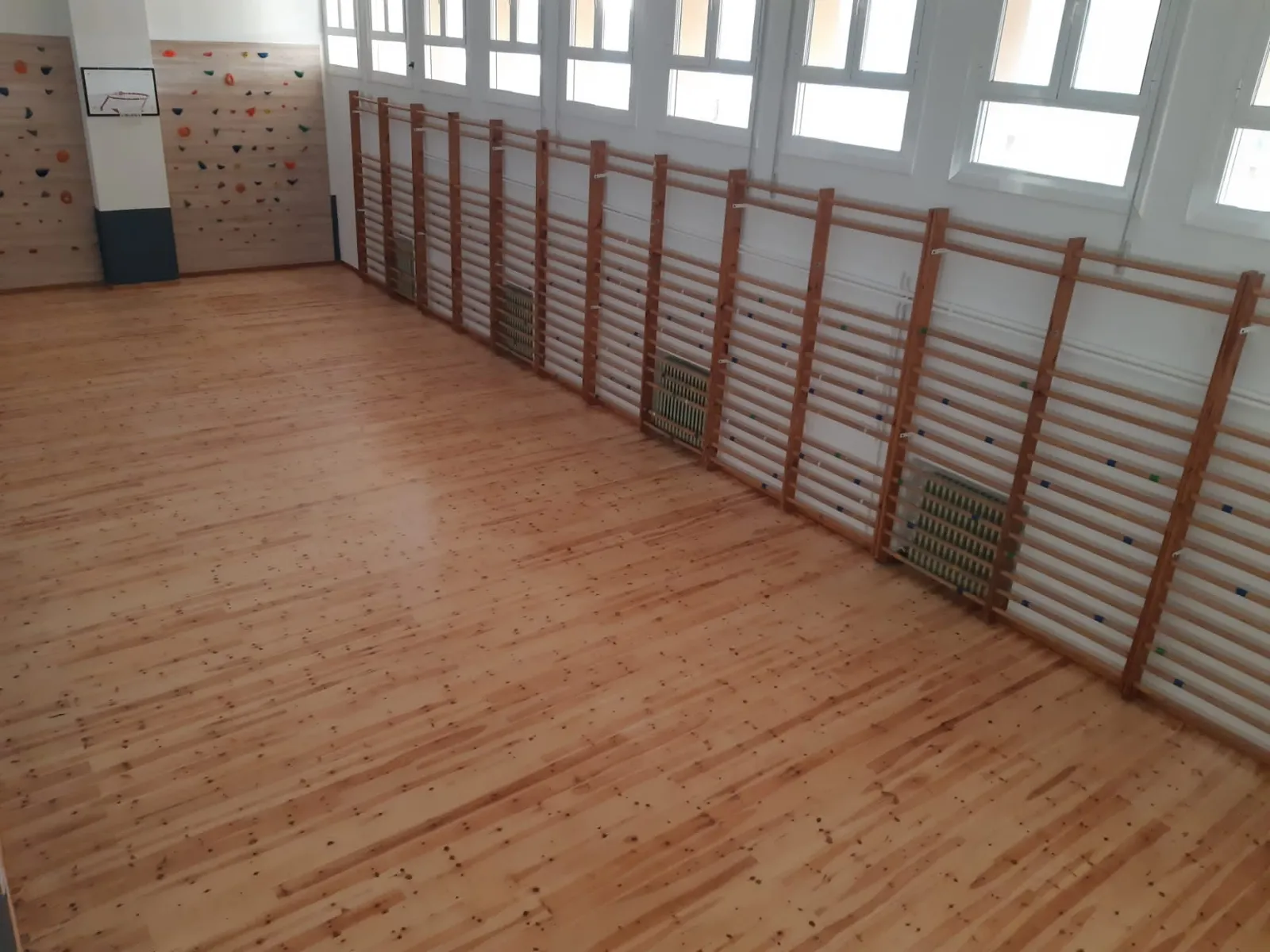 Una imagen del gimnasio concluidas las labores. /AC