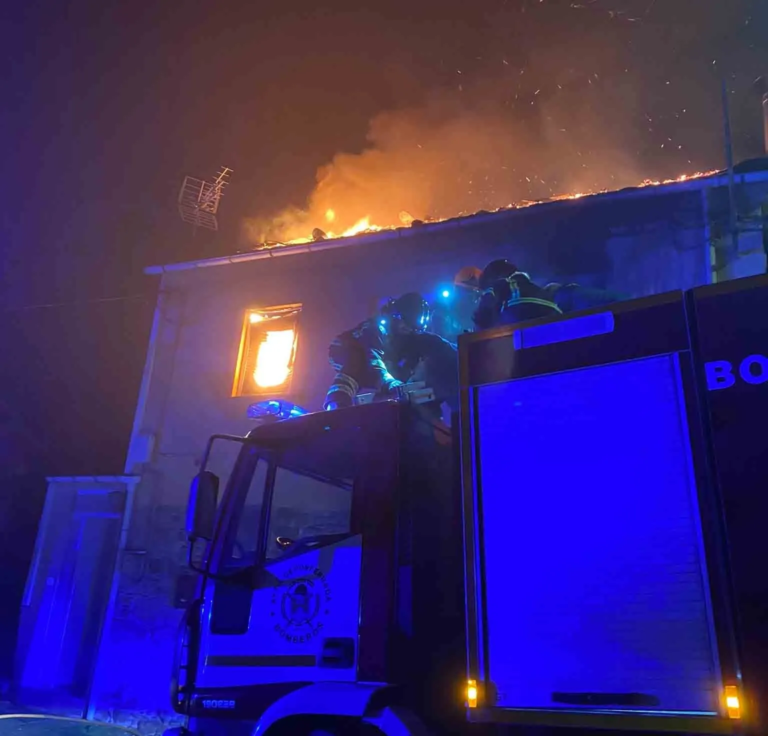 Imagen del incendio. /BP
