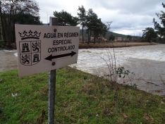 Imagen del Revinuesa a su paso por el municipio visontino. /SN
