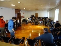 Una imagen de la asamblea hoy en Soria. /SN
