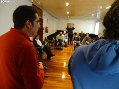 Una imagen de la asamblea hoy en Soria. /SN