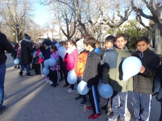 Una imagen de los escolares hoy en la Dehesa. /SN