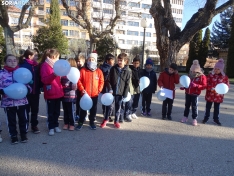 Una imagen de los escolares hoy en la Dehesa. /SN