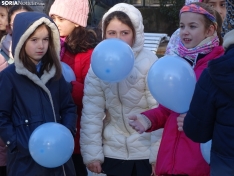 Una imagen de los escolares hoy en la Dehesa. /SN