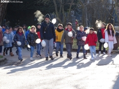 Una imagen de los escolares hoy en la Dehesa. /SN