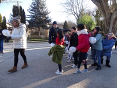 Una imagen de los escolares hoy en la Dehesa. /SN
