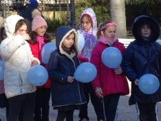 Una imagen de los escolares hoy en la Dehesa. /SN