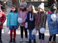 Una imagen de los escolares hoy en la Dehesa. /SN