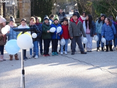 Una imagen de los escolares hoy en la Dehesa. /SN