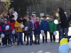 Una imagen de los escolares hoy en la Dehesa. /SN