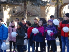Una imagen de los escolares hoy en la Dehesa. /SN