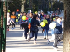 Una imagen de los escolares hoy en la Dehesa. /SN