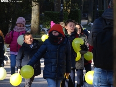 Una imagen de los escolares hoy en la Dehesa. /SN