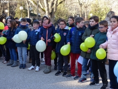 Una imagen de los escolares hoy en la Dehesa. /SN