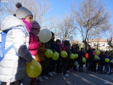 Una imagen de los escolares hoy en la Dehesa. /SN