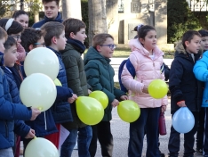 Una imagen de los escolares hoy en la Dehesa. /SN