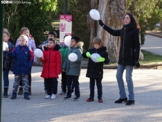 Una imagen de los escolares hoy en la Dehesa. /SN