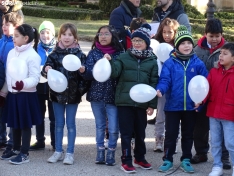 Una imagen de los escolares hoy en la Dehesa. /SN