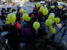 Una imagen de los escolares hoy en la Dehesa. /SN