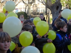 Una imagen de los escolares hoy en la Dehesa. /SN