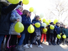 Una imagen de los escolares hoy en la Dehesa. /SN