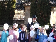 Una imagen de los escolares hoy en la Dehesa. /SN