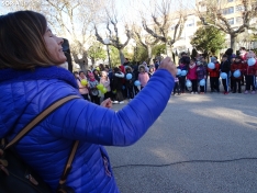 Una imagen de los escolares hoy en la Dehesa. /SN