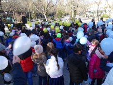 Una imagen de los escolares hoy en la Dehesa. /SN